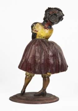 Bradley & Hubbard Topsey Cast Iron Blinking Eye Clock