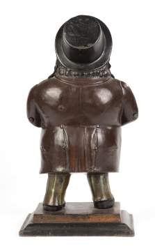 Bradley & Hubbard John Bull Cast Iron Blinking Eye Clock