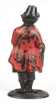 Bradley & Hubbard Organ Grinder Cast Iron Blinking Eye Clock