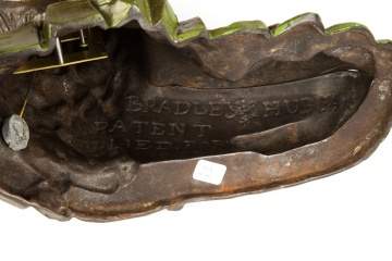 Bradley & Hubbard Lion Cast Iron Blinking Eye Clock