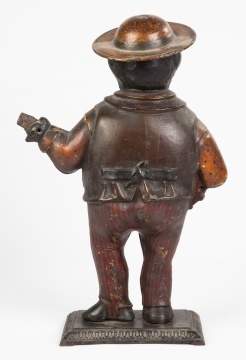 Bradley & Hubbard Sambo Cast Iron Blinking Eye Clock