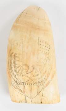 19th Century Scrimshaw Whales Tooth