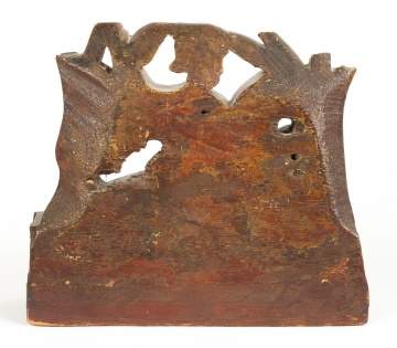 19th Century Wood Carving of St. George and the Dragon