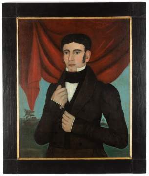 Pair of Folk Portraits