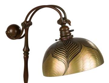 Tiffany Studios, New York, Counter Balance Floor Lamp with Lundberg Studio Shade