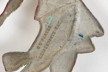 Painted Cast Aluminum Carousel Figure