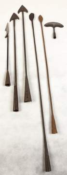 Group of Hand Forged Whaling Harpoons