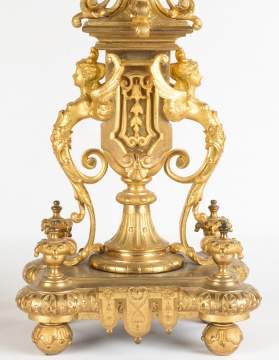 Pair of 19th Century Gilt Bronze Candelabras