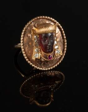 Gold & Diamond Blackamoor Ring
