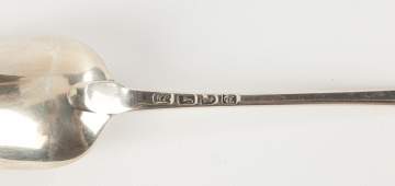 Hester Bateman Sterling Silver Stuffing Spoon