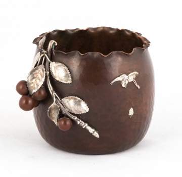 Gorham Mixed Metal Hand Hammered Bowl