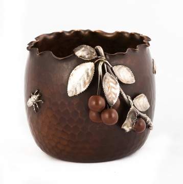 Gorham Mixed Metal Hand Hammered Bowl