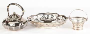 Tiffany & Co. Sterling Silver Teapot & Baskets
