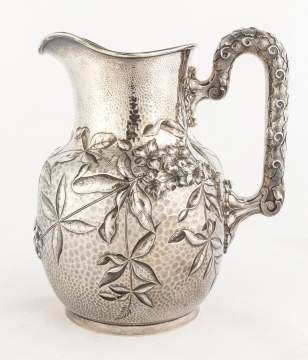 Bigelow Kennard & Co, Boston Hand Hammered Sterling Silver Water Pitcher