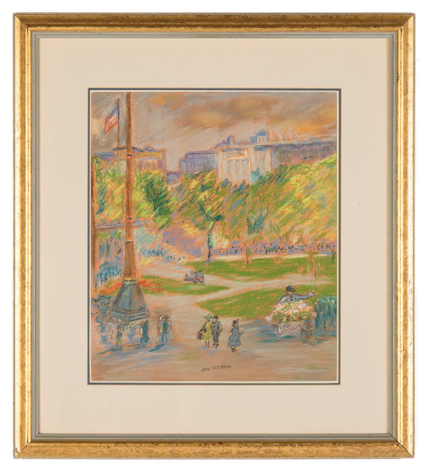 Jane Peterson (American, 1876-1965) "Union Square" | Cottone Auctions