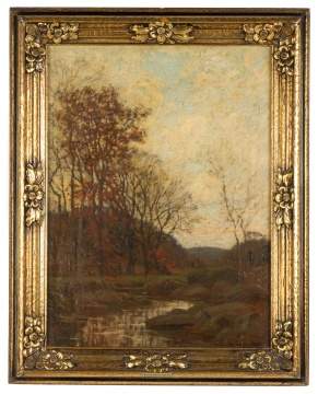 William Merritt Post (American, 1856-1935) Autumn Landscape