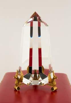 Steuben 18K "Pillar of the Griffins"