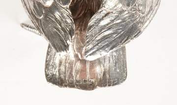 Barnard Bros., London, English Sterling Silver  Bird