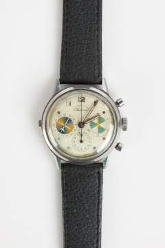 Heuer, Abercrombie & Fitch Co. Stainless Steel  'Seafarer Chronograph Wristwatch