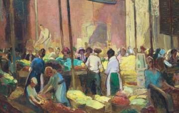 Alexander Oscar Levy (American, 1881-1947)  "Chippewa Market"