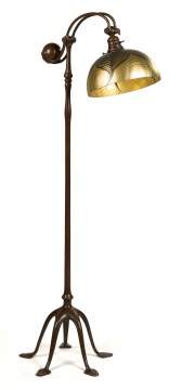 Tiffany Studios, New York, Counter Balance Floor Lamp with Lundberg Studio Shade