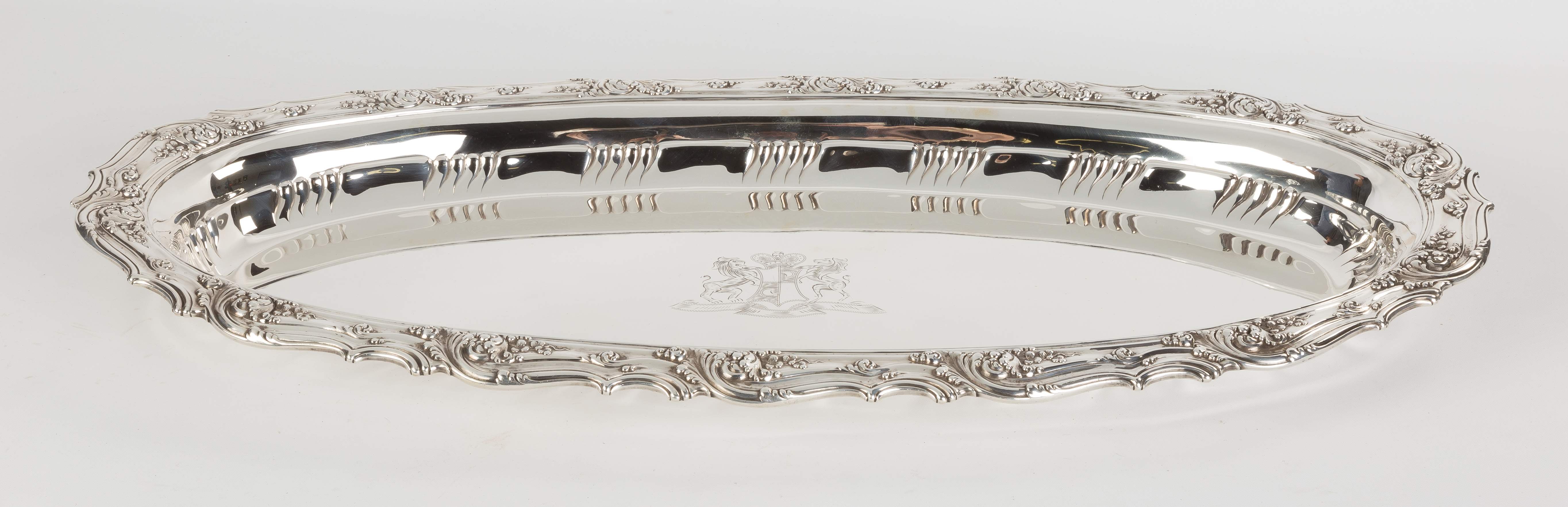 Tiffany Makers Sterling Silver Fish Platter Cottone Auctions