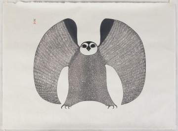 Pitaloosie Saila (Inuit, born 1942) "Grand Owl"