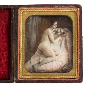 Daguerreotype of Reclining Nude