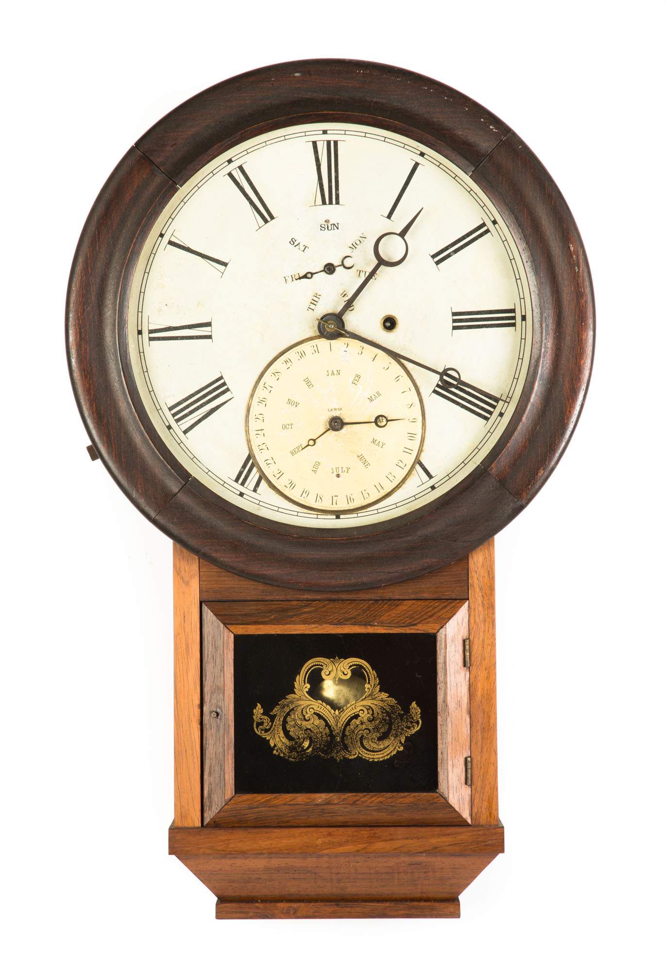L.F.W. Carter Perpetual Calendar Wall Clock Cottone Auctions