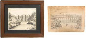 Two 19th Century Pencils on Paper