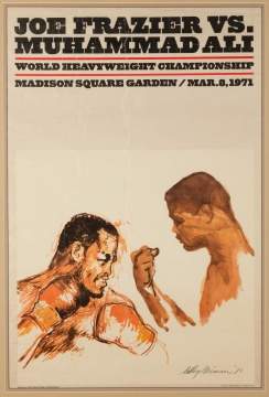 Leroy Nieman, 1971, Vintage Boxing Poster
