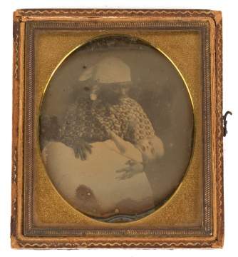 Daguerreotype of Black Mammy with Baby