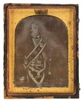 Quarter Plate Masonic Daguerreotype