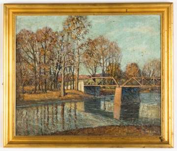Walter E. Baum (American, 1884-1956) "The Bridge Creek"