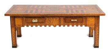 Frederick Heimmer Arts & Crafts Inlaid Coffee  Table