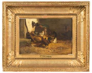 P. Couturier Oil on Wood Panel