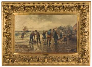L. Hardt (Dutch, 19th Century) Dutch Fishers