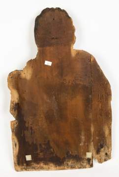 Early Carved Icon with Cherub