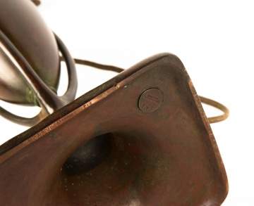 Tiffany Studios NY Bronze Lamp Base