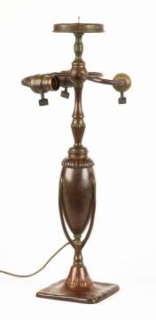 Tiffany Studios NY Bronze Lamp Base