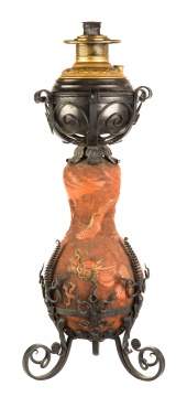 Unusual Oil Lamp Base