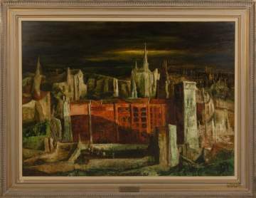 Raphael Gleitsmann (American, b. Dayton, OH,  1910-1995) "The City - No. II"