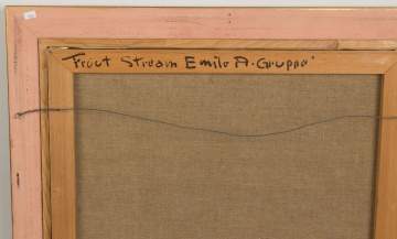 Emile Gruppe (American, 1896-1978)  "Trout Stream" Oil on Canvas