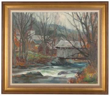 Emile Gruppe (American, 1896-1978)  "Trout Stream" Oil on Canvas