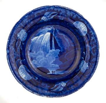 Historical Blue Staffordshire Bowl