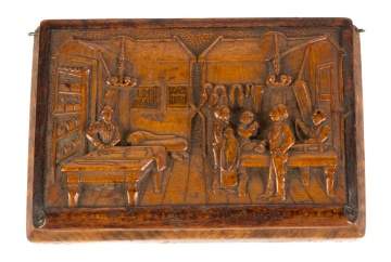 Carved Burl Snuff Box