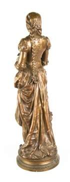 Adrien-Etienne Gaudez (1845-1902) Bronze Sculpture "Marguerite"