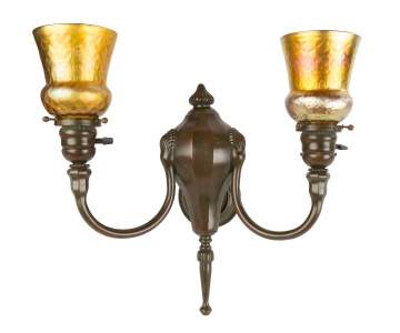 Tiffany Studios, NY, Wall Sconce