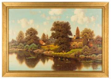 George W. Drew (American, 1875–1968) "Along the Pond"