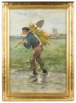 Charles P. Gruppe (American, 1860 - 1940)  Watercolor